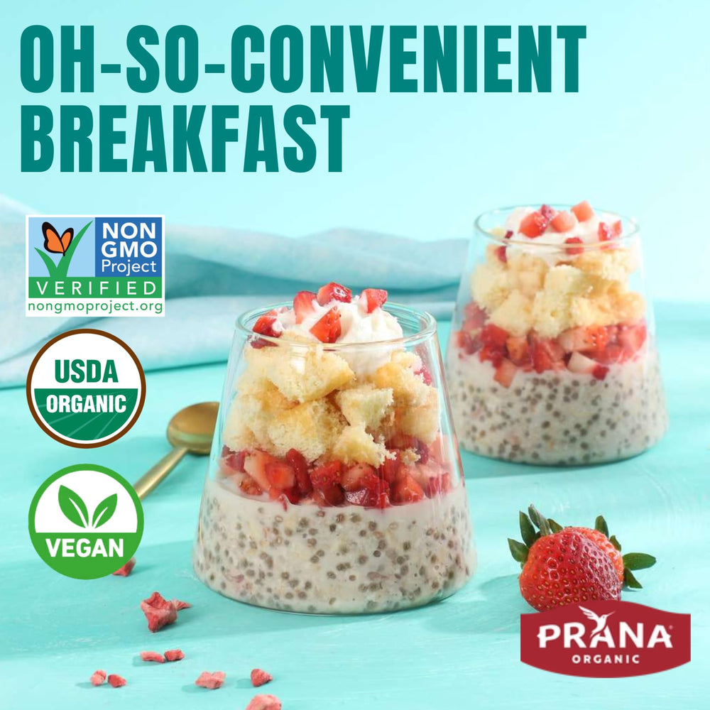 Prana Strawberry Shortcake berries closeup with real fruit flavor.