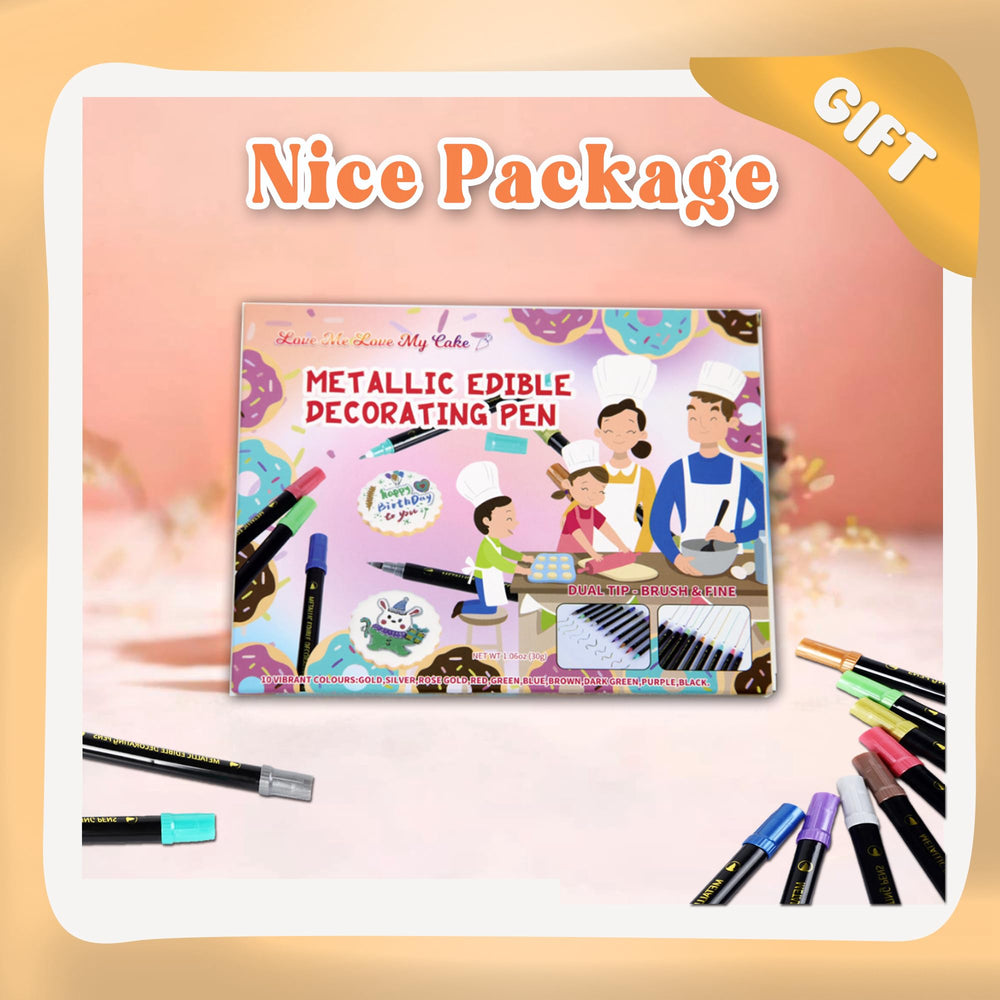 PREATOC markers suit smooth surfaces like fondant, cookies, and white chocolate.
