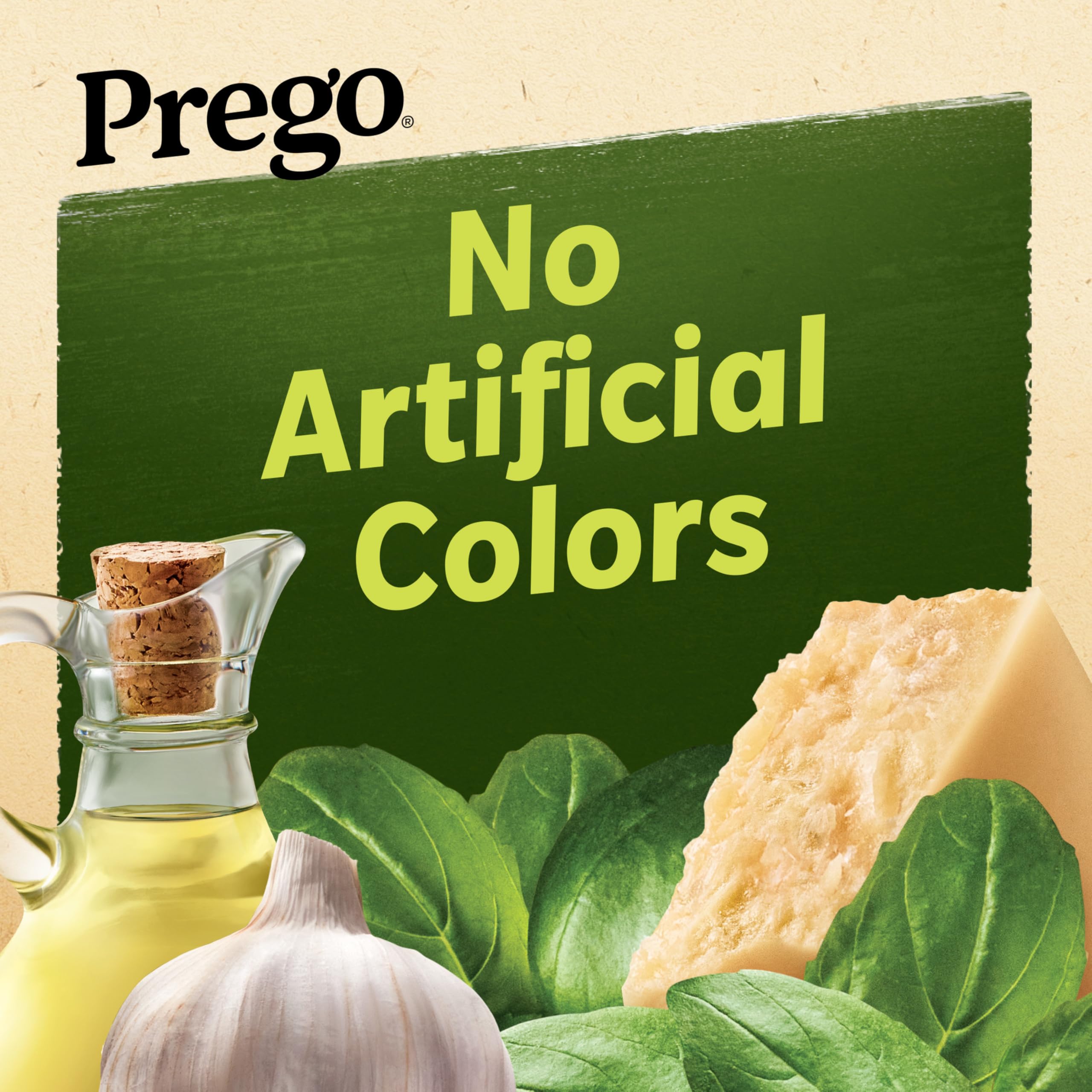 Prego Basil Pesto Sauce served with pasta dish to illustrate versatile pairing.
