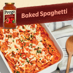 Prego gluten-free label indicating safe option for families.