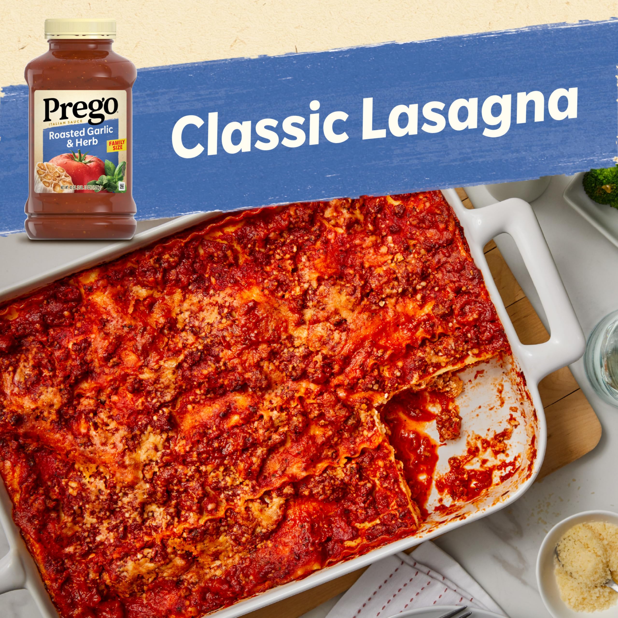 Closeup of Prego sauce showing thick texture and vibrant color