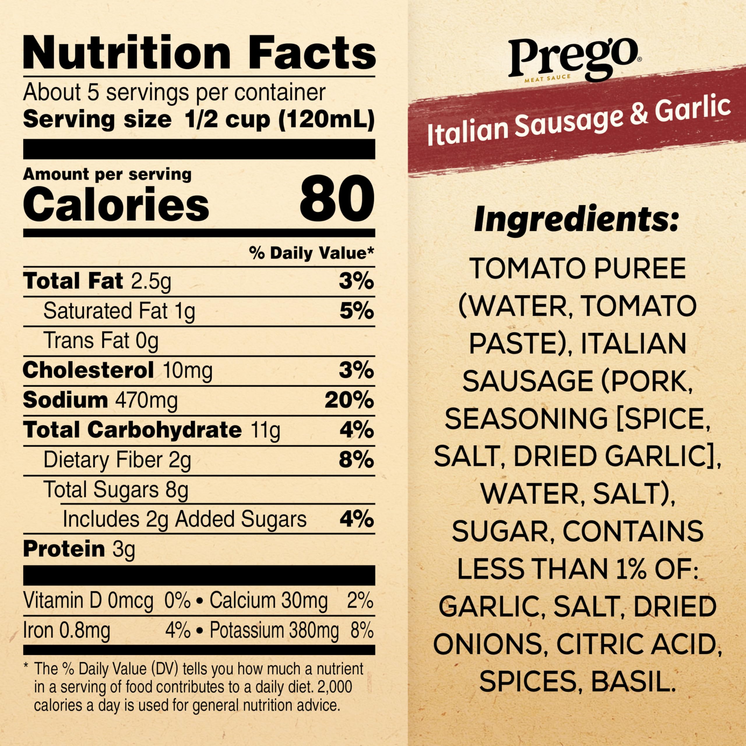 Close-up of Prego sauce ingredients with tomatoes and garlic, perfect for a rich base.