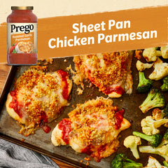 Prego tomato sauce with smooth, thick texture coats pasta perfectly.