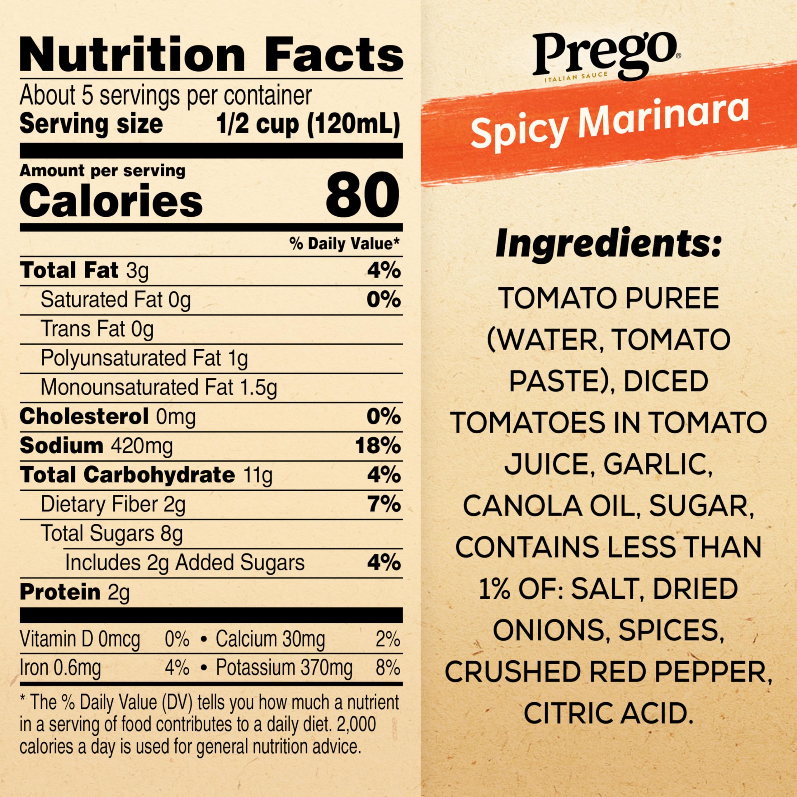 Prego Spicy Marinara jar lid top airtight reseal for leftovers