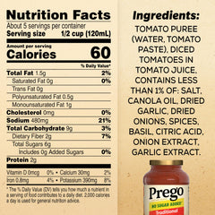 Prego thick and smooth pasta sauce texture ideal for quick dinners