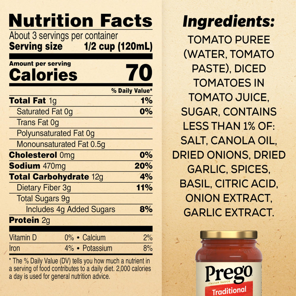 Prego sauce close-up shows thick, smooth texture ideal for coating pasta evenly