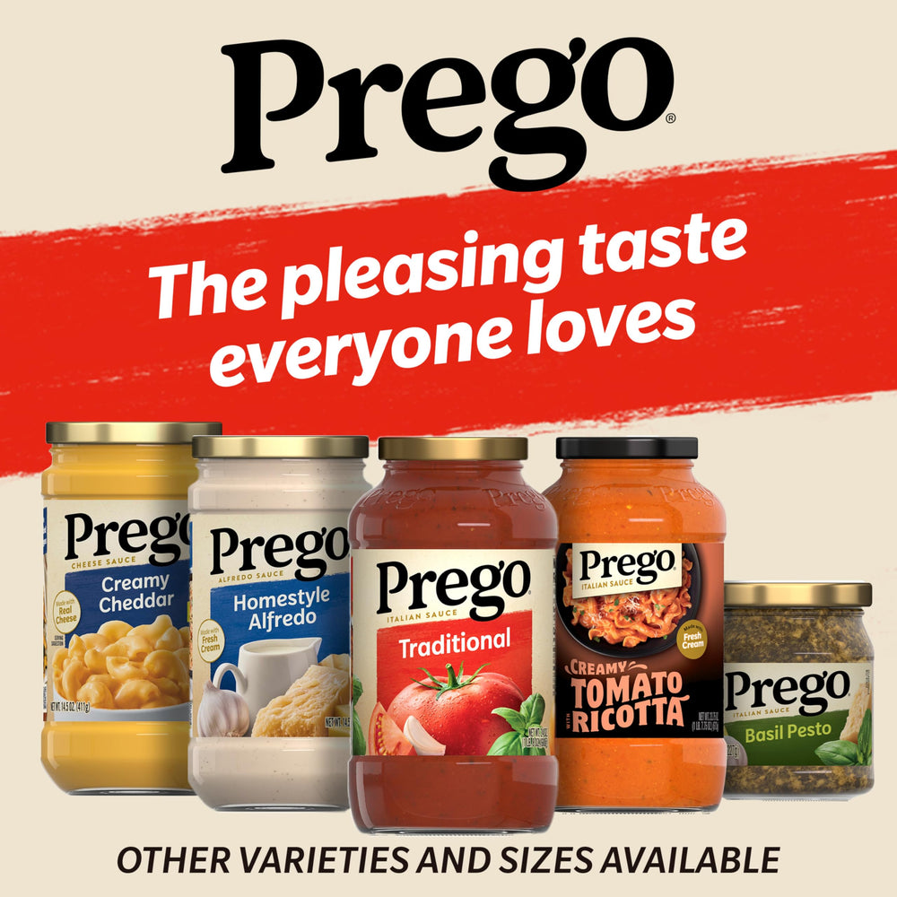Family dinner scene featuring Prego sauce to spark easy flavorful meals.