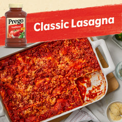 Prego ingredients with tomatoes and herbs highlighting rich flavor.