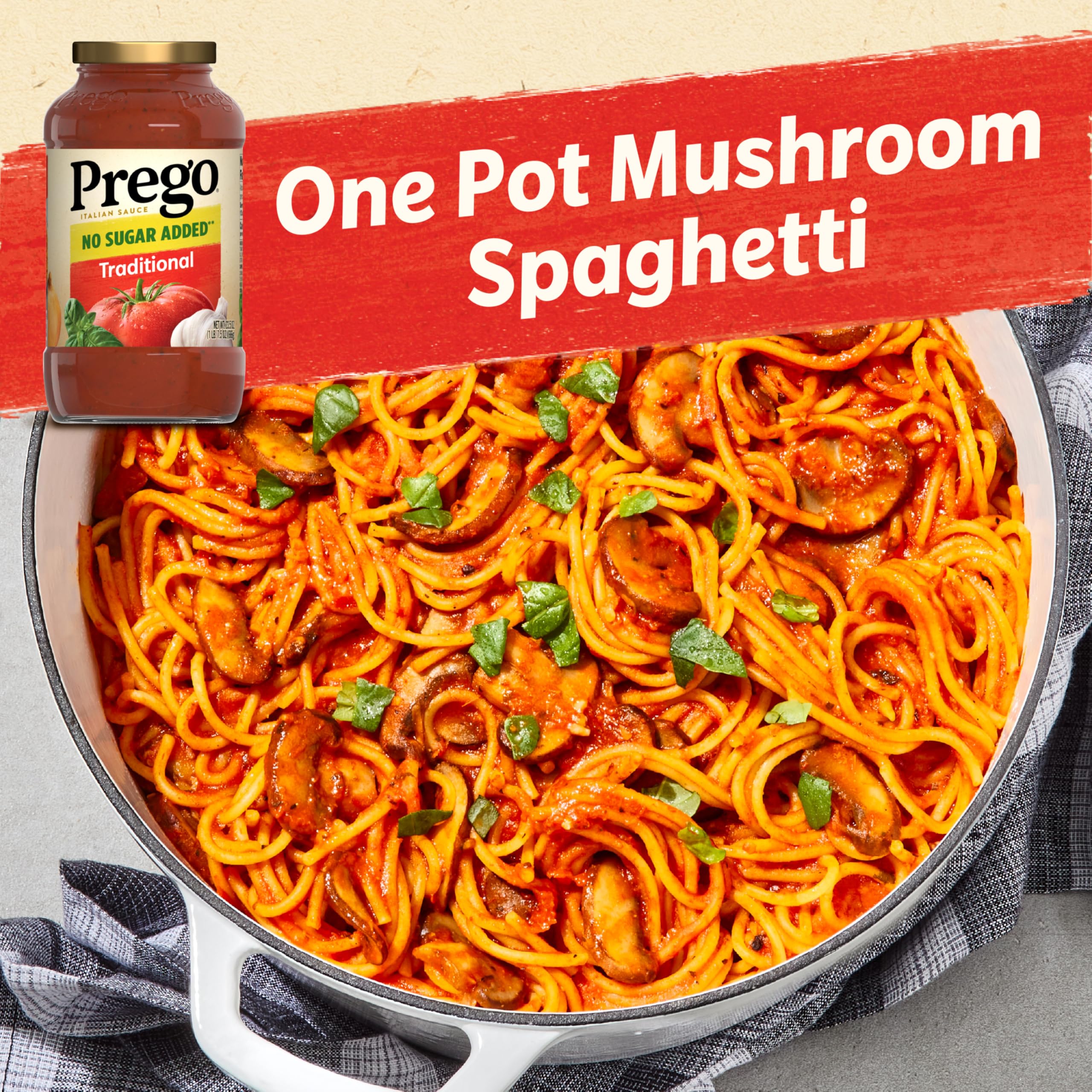 Prego vegan gluten-free sauce with no artificial colors