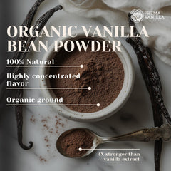Scoop of PREMA VANILLA Madagascar Vanilla Powder over batter.