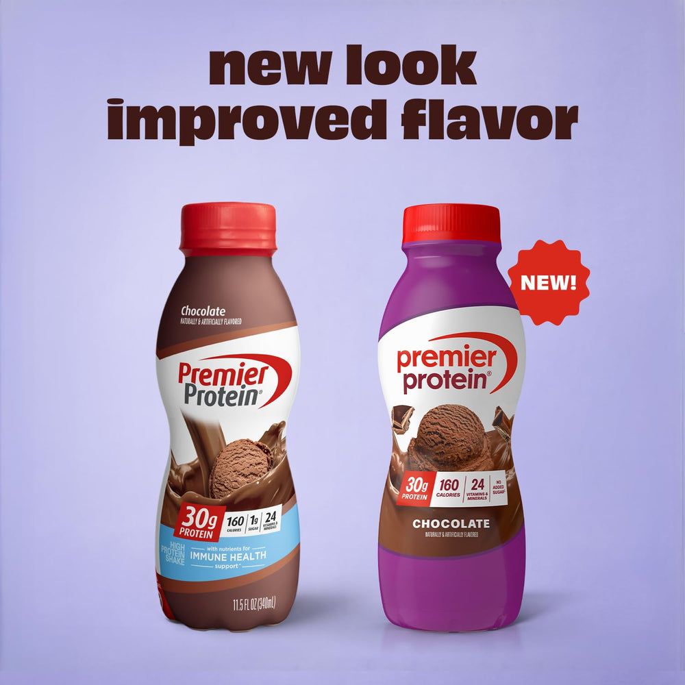 Premier Protein Minis caramel bottle as a tasty, portable pre-workout snack