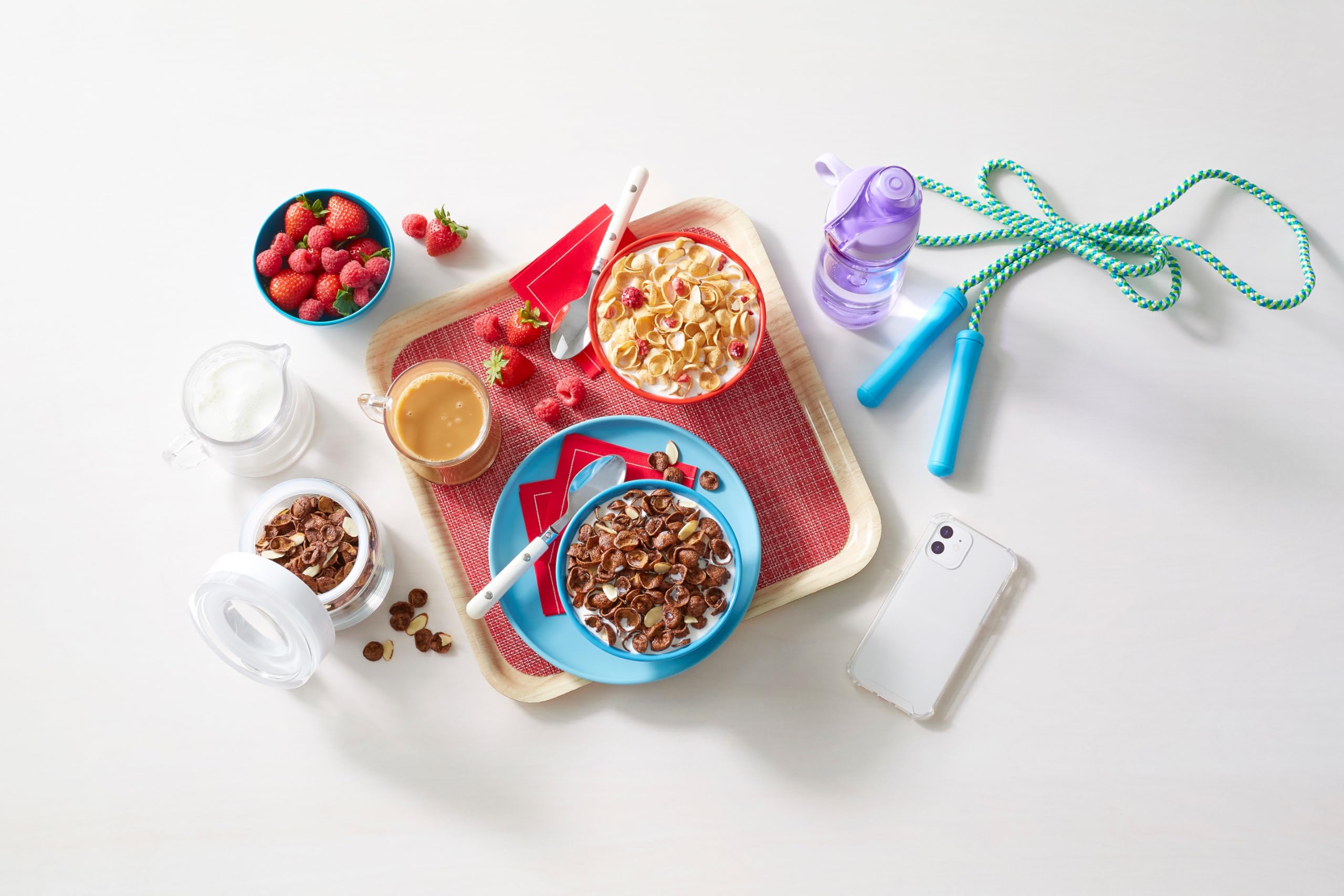 Morning routine with Premier Protein cereal fueling the start.