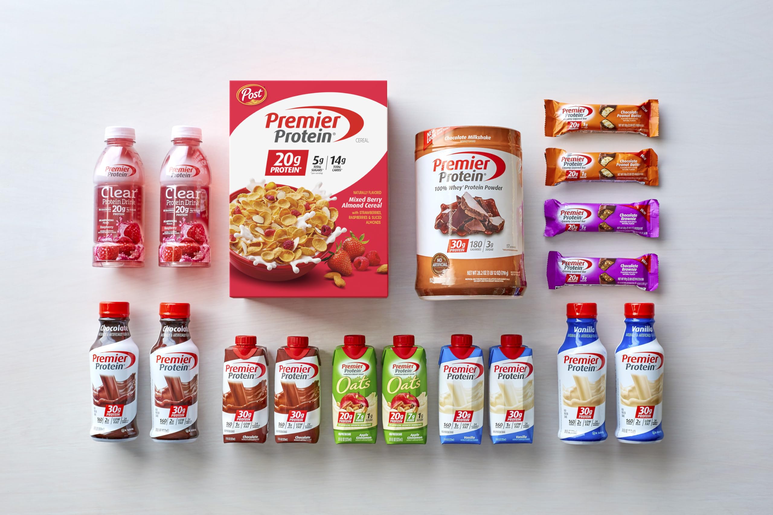 Sliced almonds in Premier Protein cereal add texture.