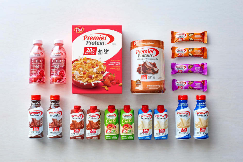 Sliced almonds in Premier Protein cereal add texture.