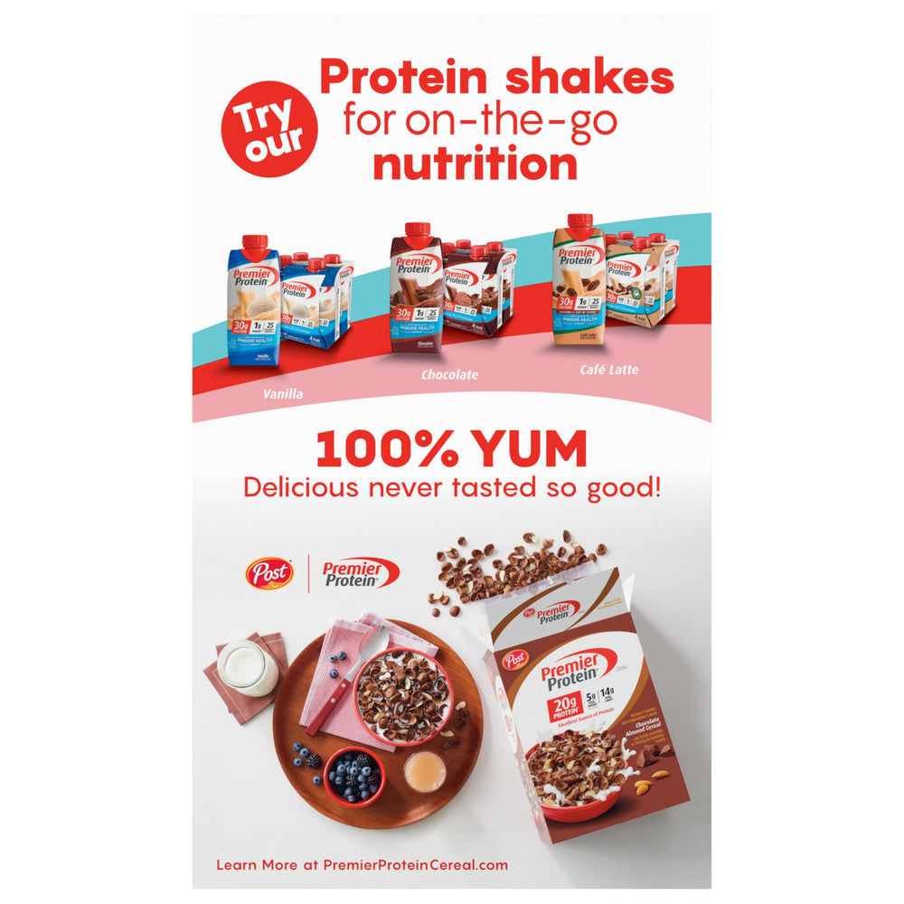 DIY trail mix idea with Premier Protein cereal and nuts.