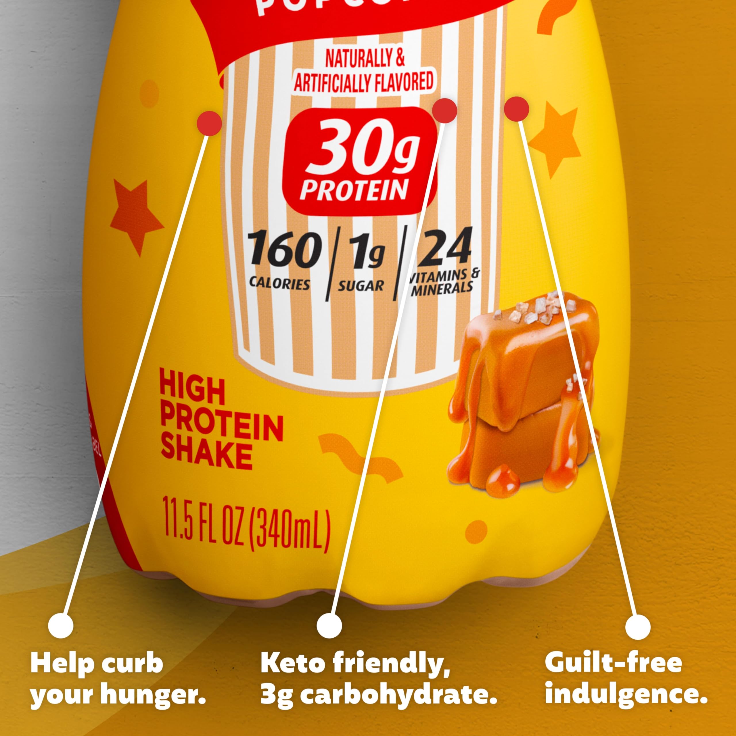 Limited Edition Salted Caramel Popcorn packaging on shelf