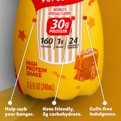 Limited Edition Salted Caramel Popcorn packaging on shelf