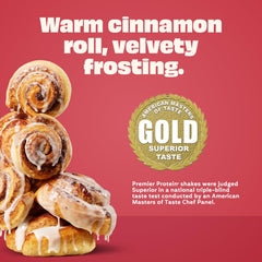 Premier Protein Shake Cinnamon Roll morning routine pairs with breakfast for balanced energy.