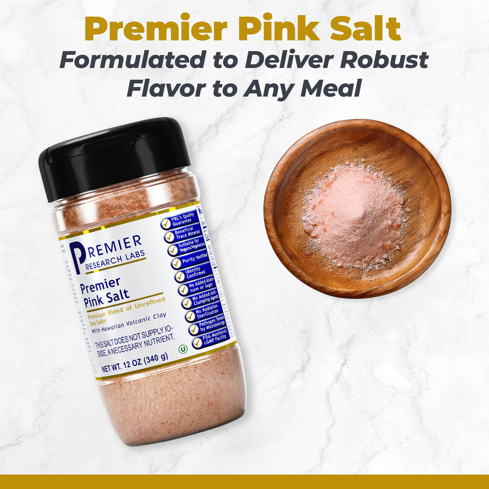 Premier Research Labs Hawaiian Alaea salt crystals show mineral-rich seasoning