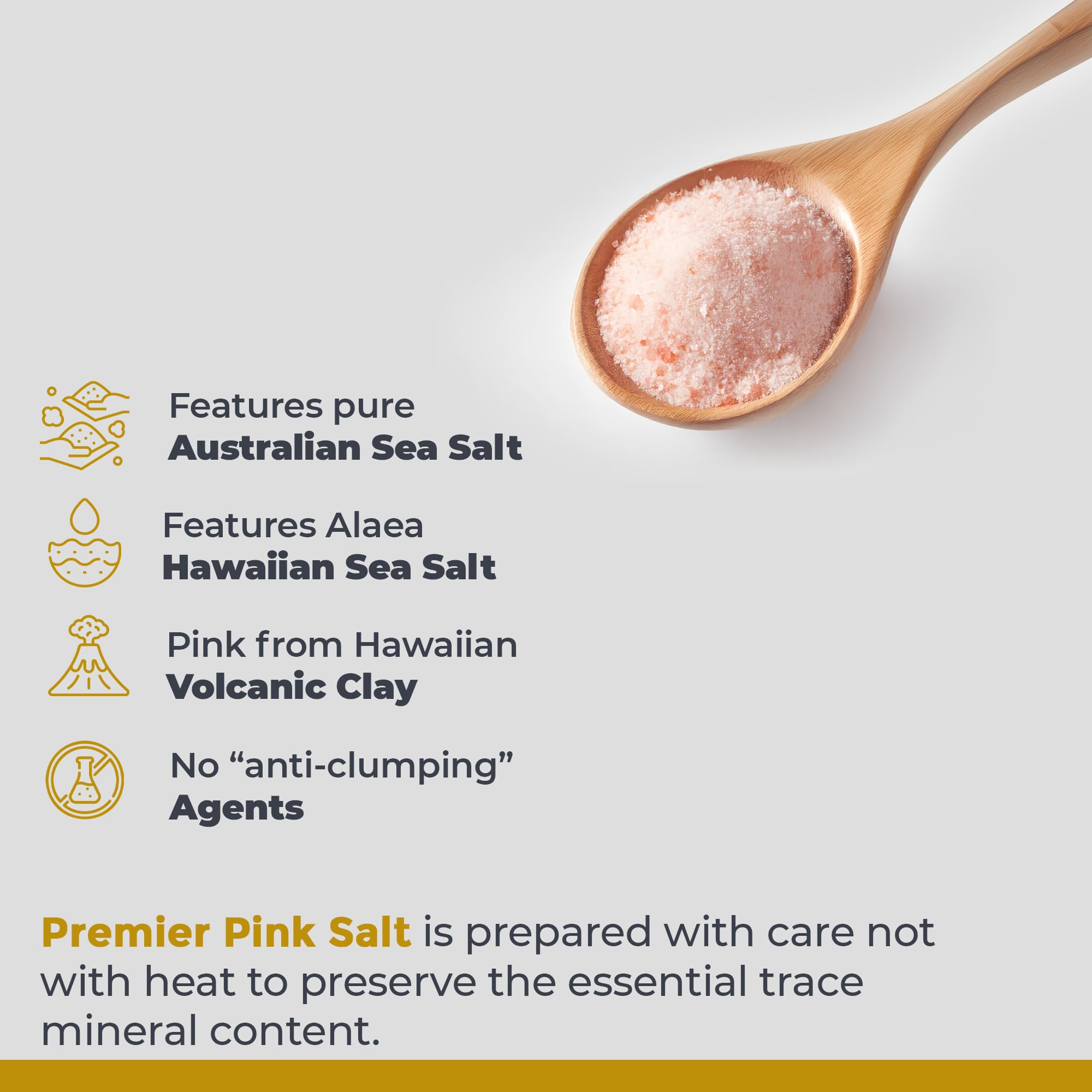 Premier Research Labs pink salt for cooking and baking flavor enhancement