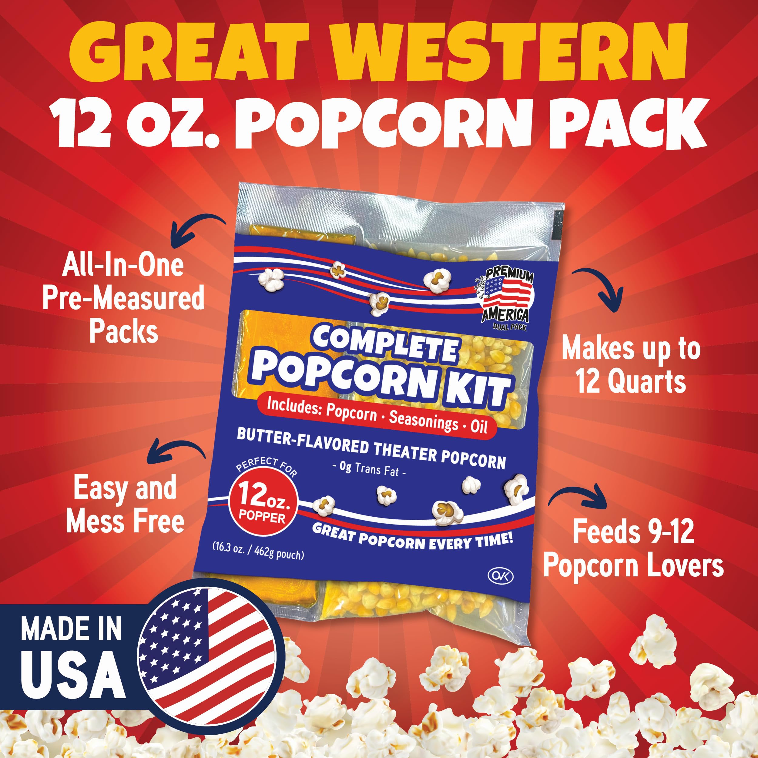 Premium America popcorn gift set ideal for gifting and gatherings.