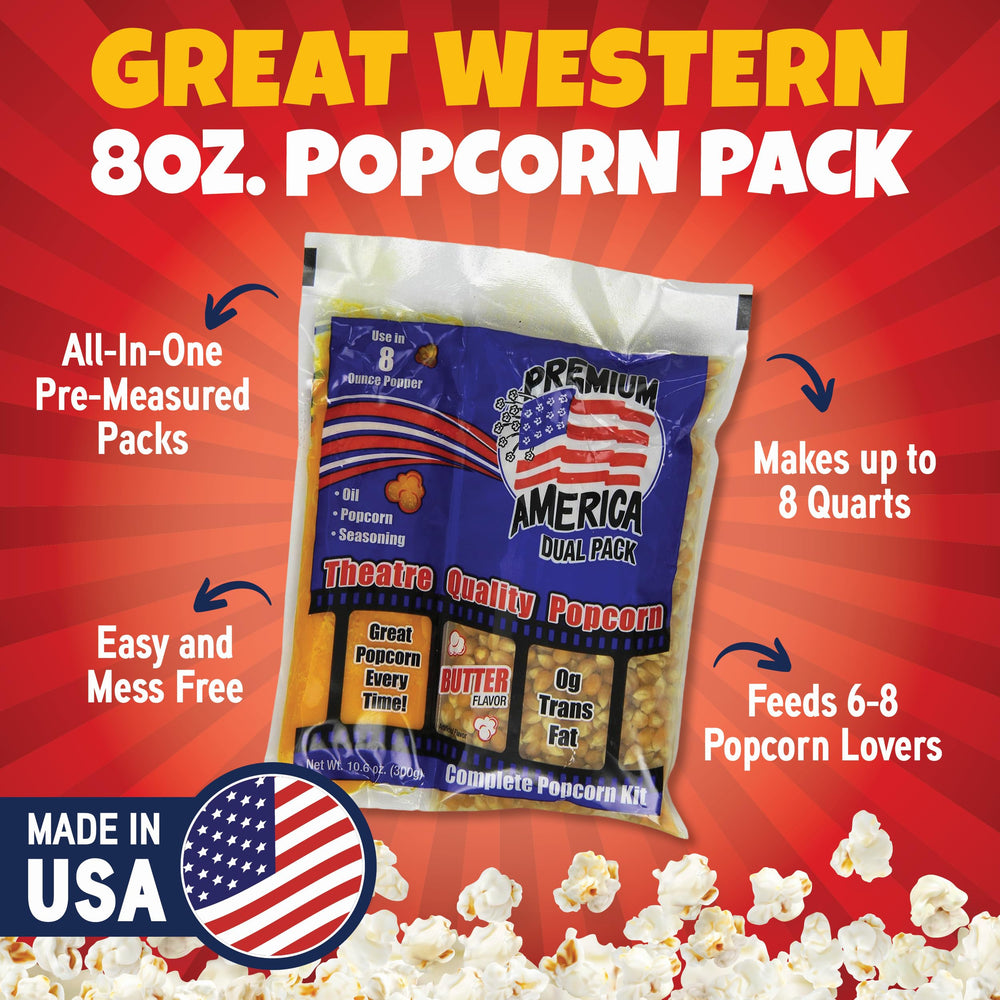 Premium America popcorn kit gift set ideal for gifting gatherings.