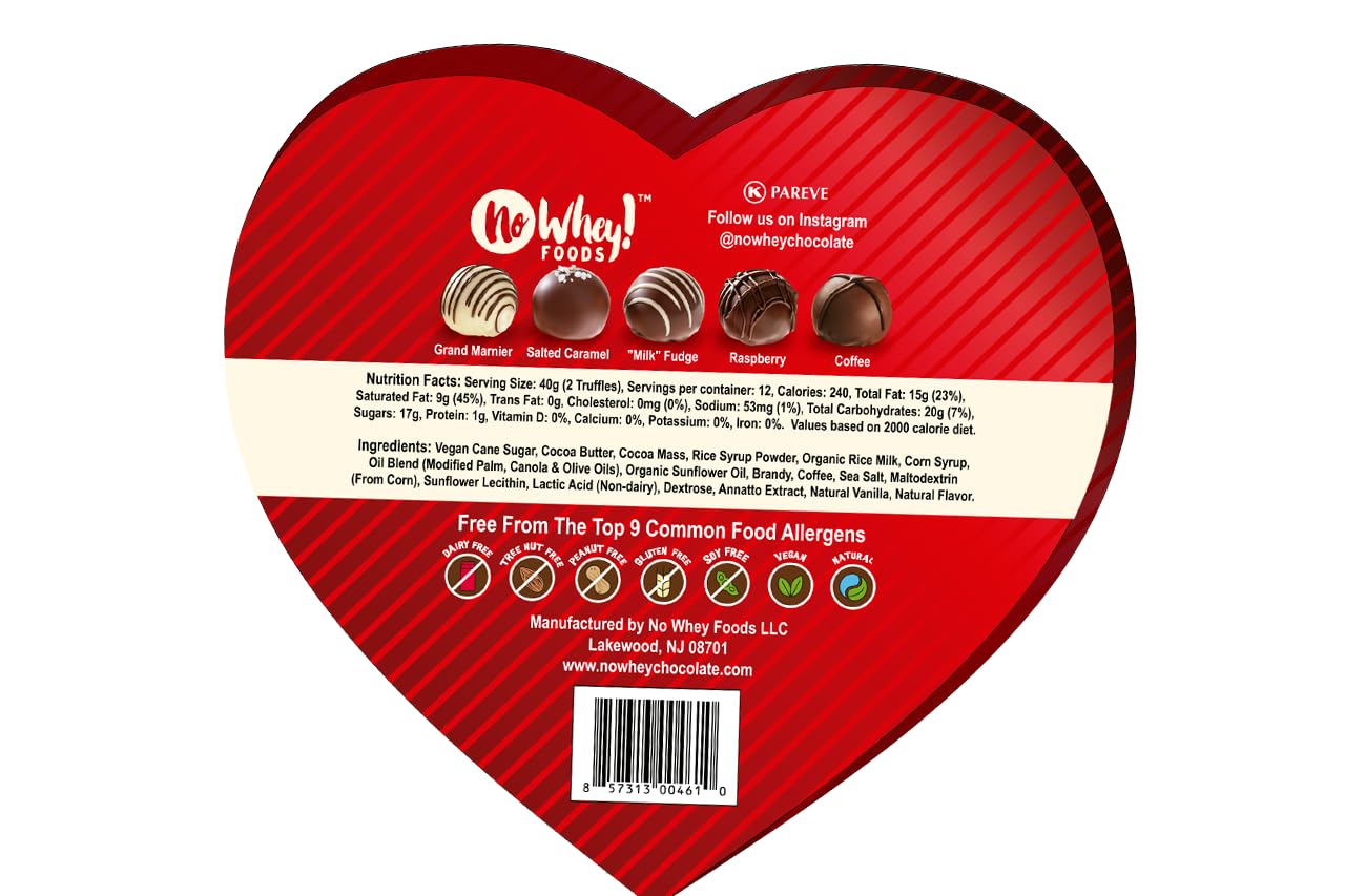 Premium Chocolatiers allergen-safe kosher facility label.