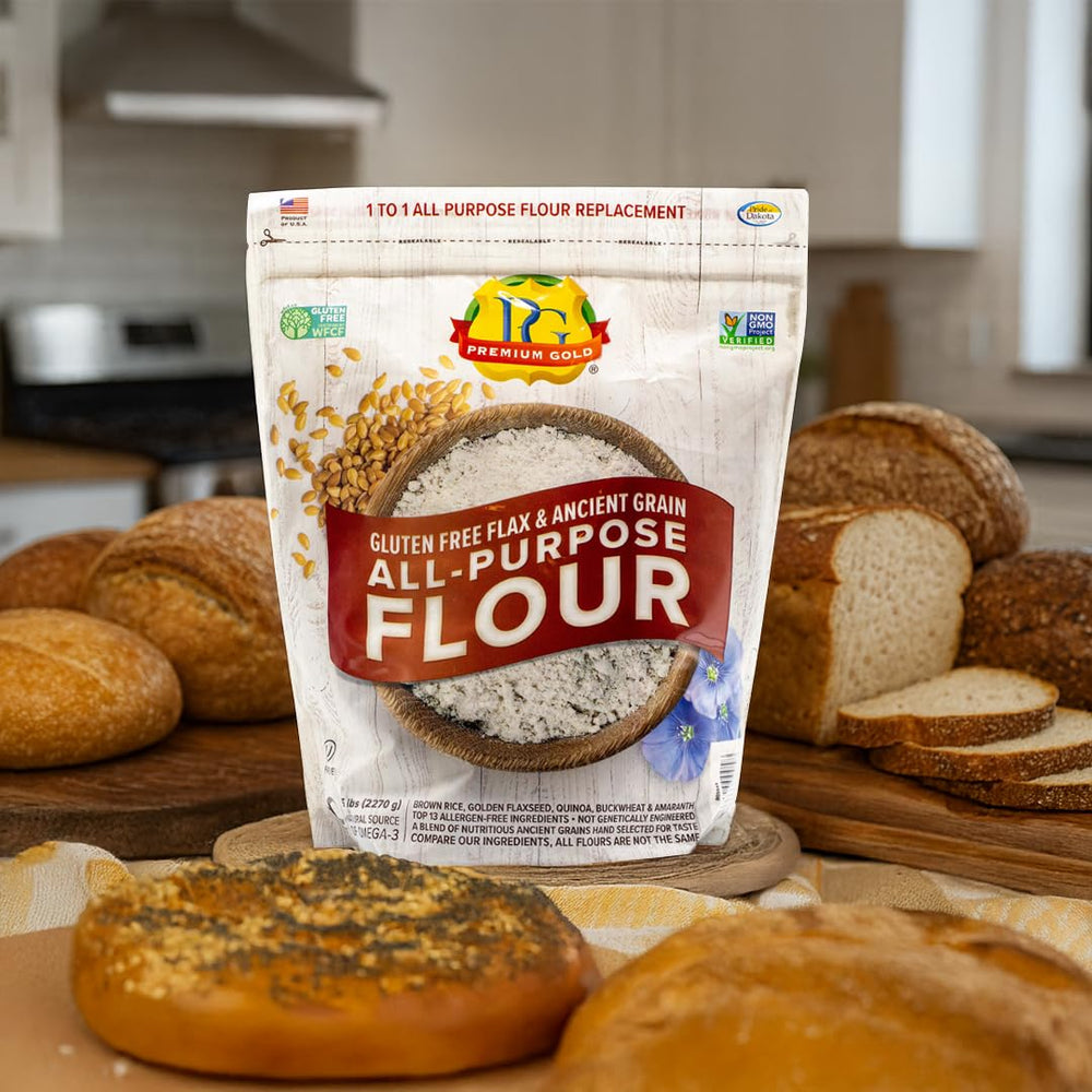 Premium Gold multigrain blend enhances baking with fiber and protein