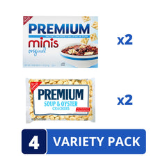 Premium Minis crackers beside cheese slices highlighting easy cheese pairing.