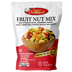 Premium Orchard fruit-nut mix trail-18oz bulk provides quick energy.