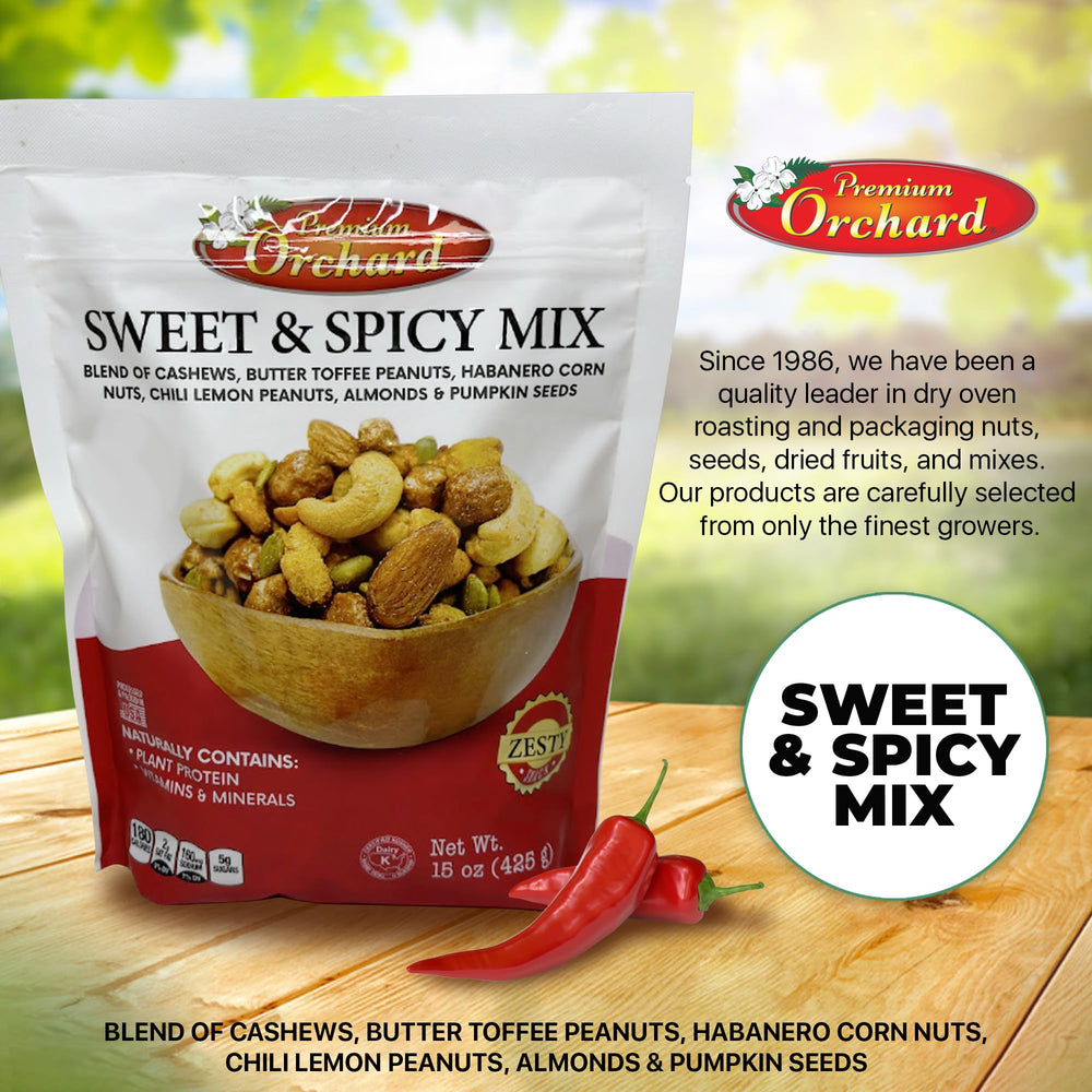 Premium Orchard serving suggestion with a snack plate for on-the-go.