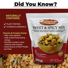 Premium Orchard mixed nuts close-up with cashews, toffee and heat.