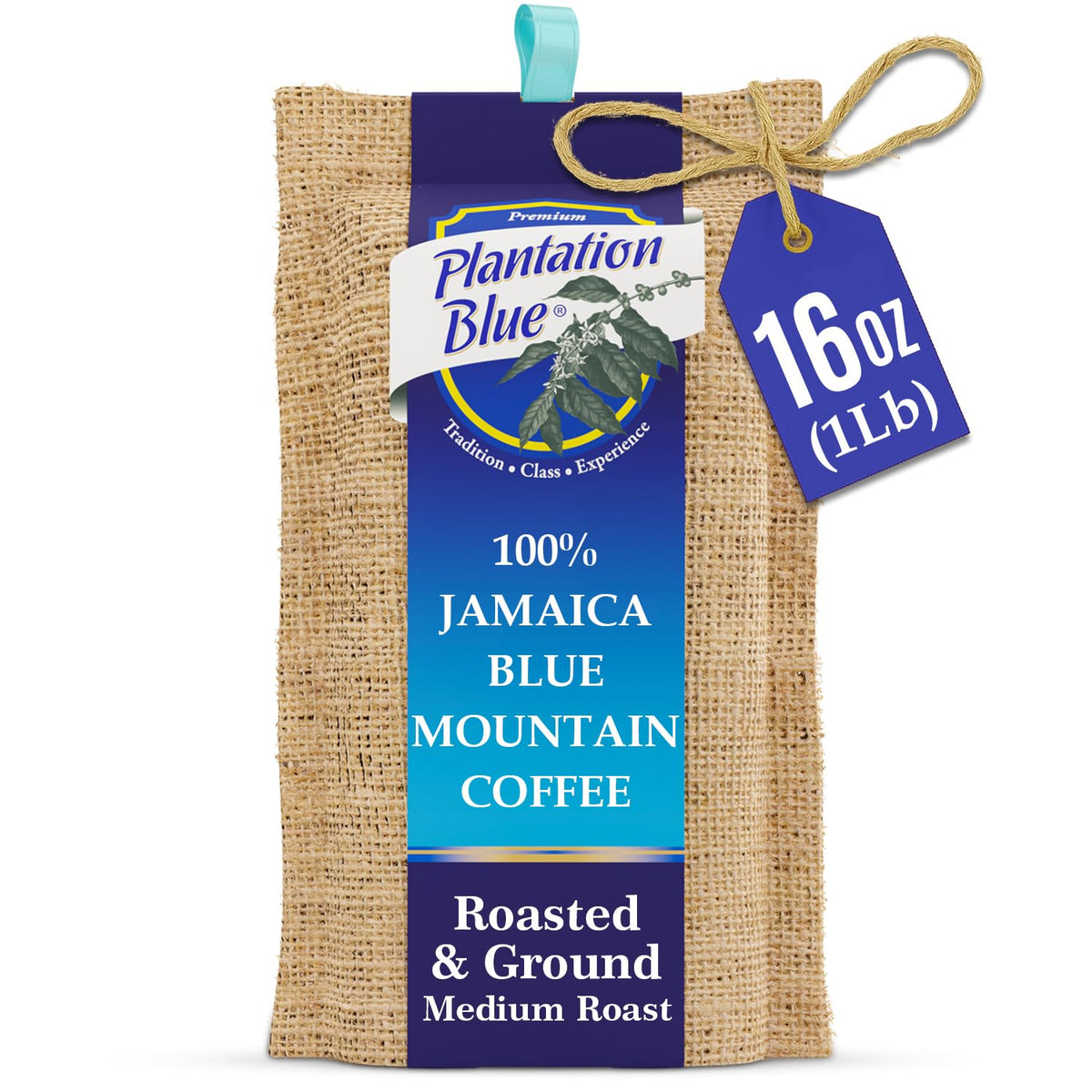 Premium Plantation Blue Tradition vacuum-sealed bag preserves aroma.