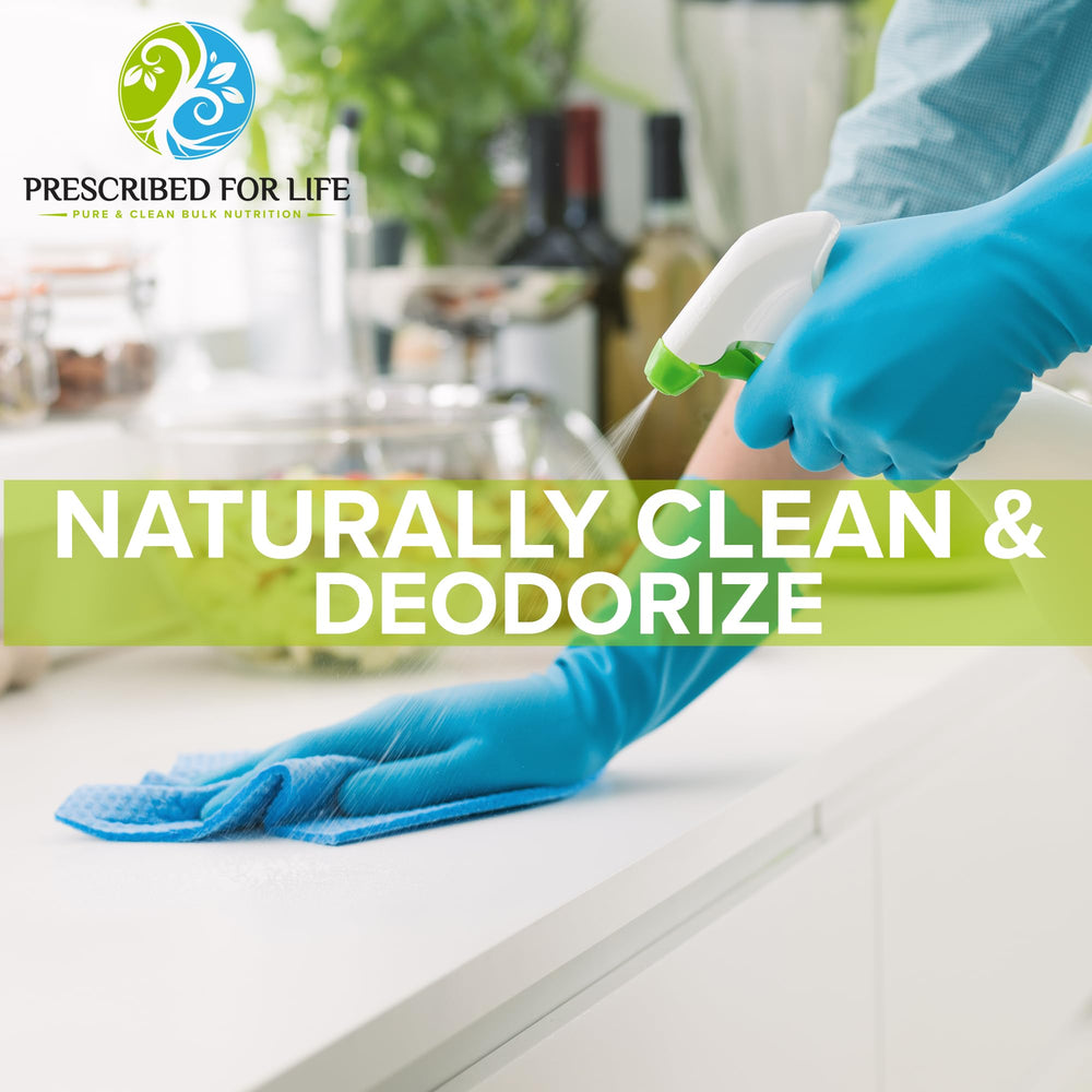 Prescribed For Life baking soda in skincare for soothing relief.