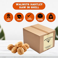 Presto Sales walnuts easy to crack, 5 lb box for bulk cooking and snacking.