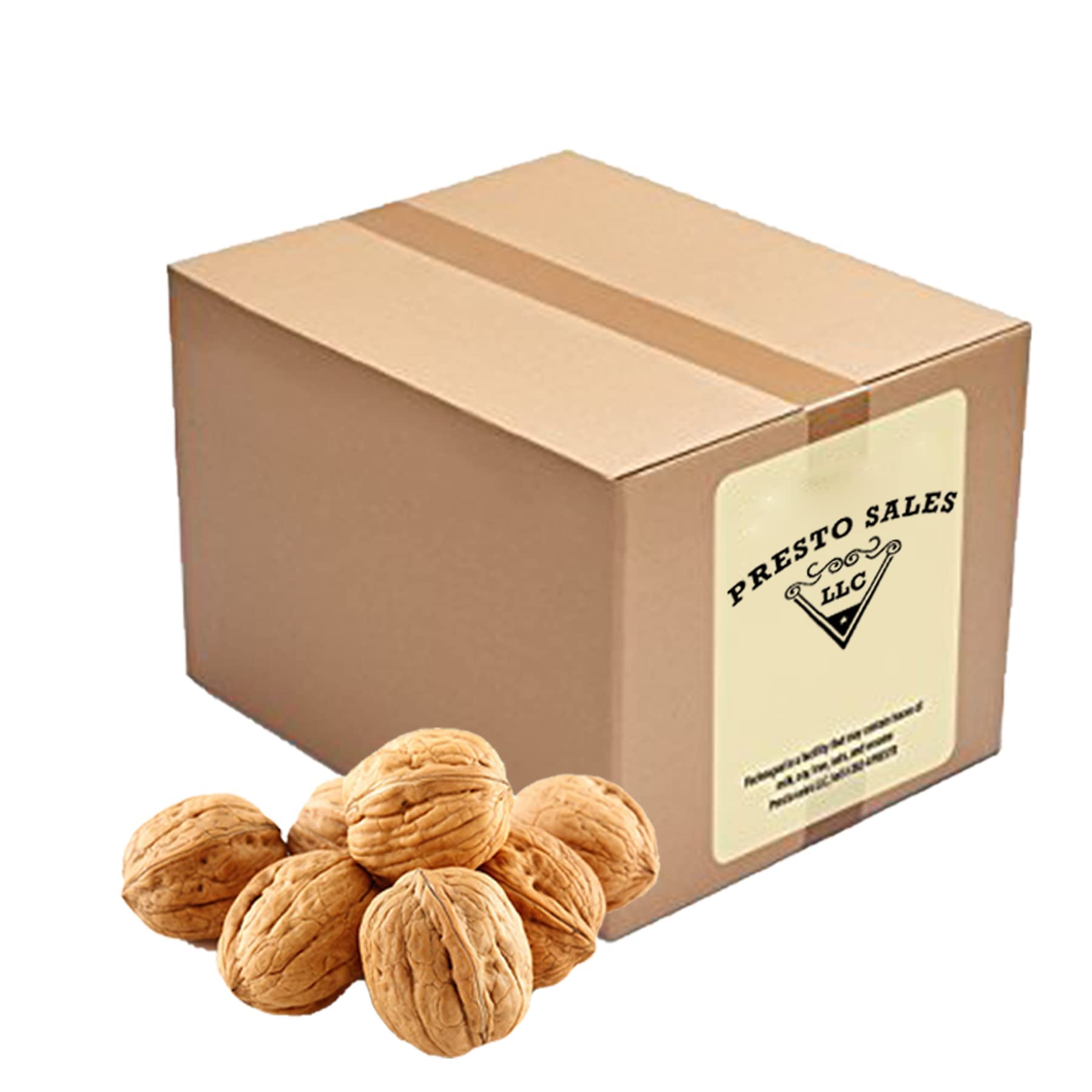 Presto Sales walnuts in-shell Hartley choice preserve freshness for easy snacking.