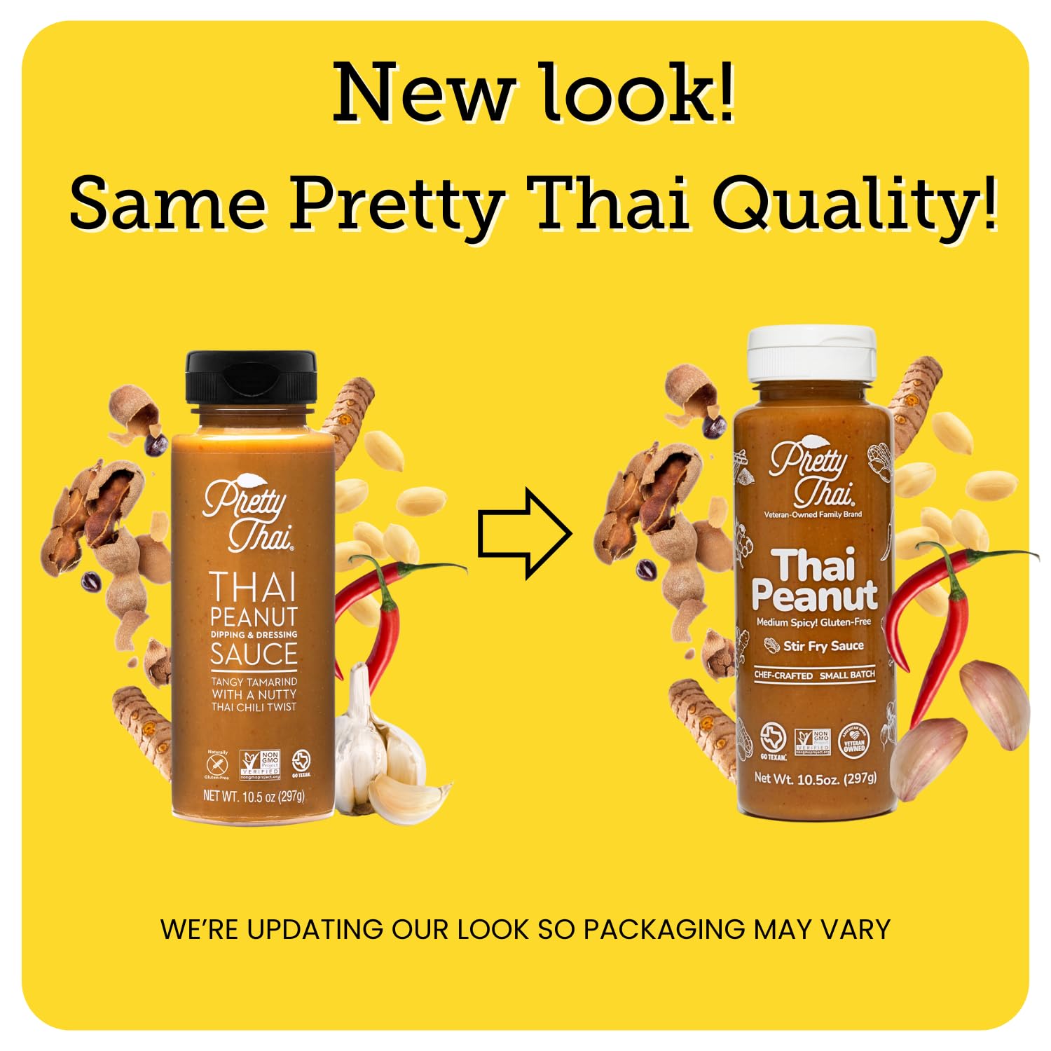 Pretty Thai peanut sauce stir-fry captures authentic Thai taste in seconds.