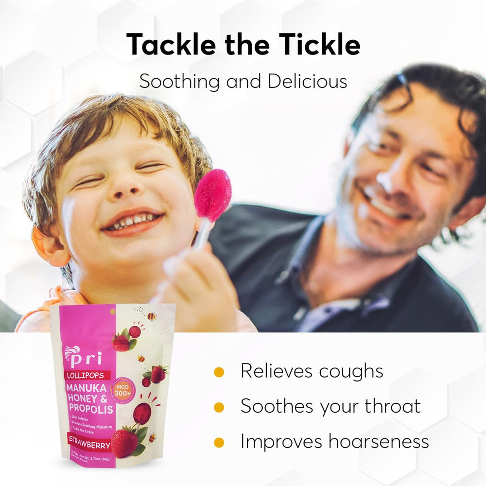 P.R.I close-up Manuka honey lollipop with propolis and menthol for refreshing sensation