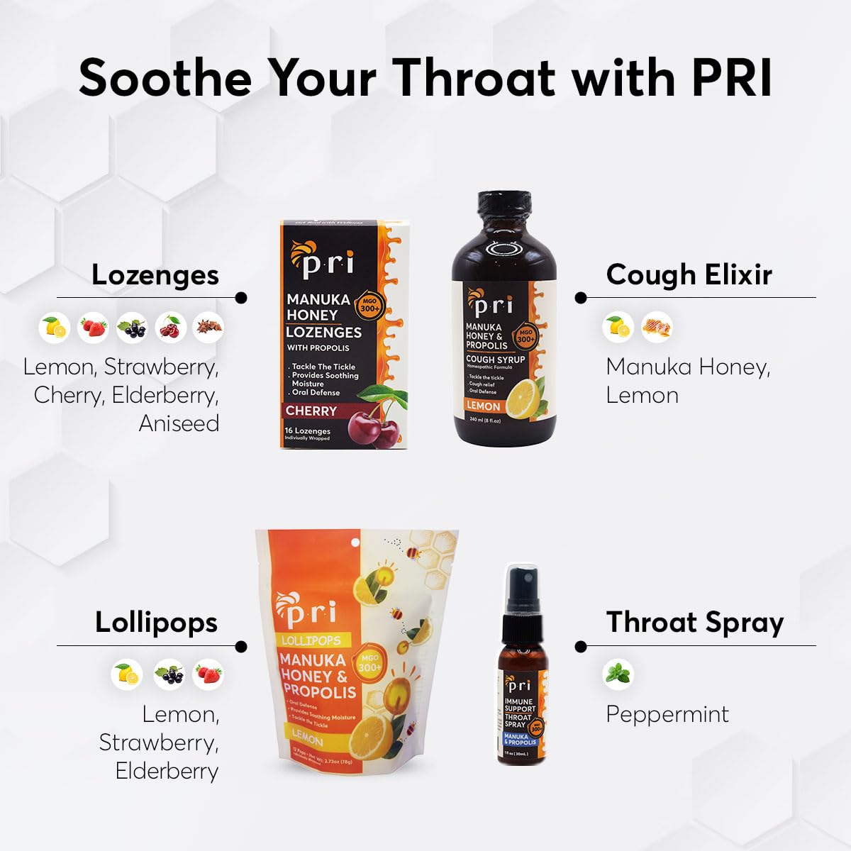 Two-pack display demonstrates convenient daily throat soothing options