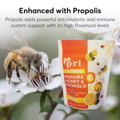 P.R.I individually wrapped pops offer convenient throat soothing on the go.