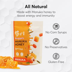 P.R.I Manuka Honey Nuggets made in New Zealand with authentic Manuka honey