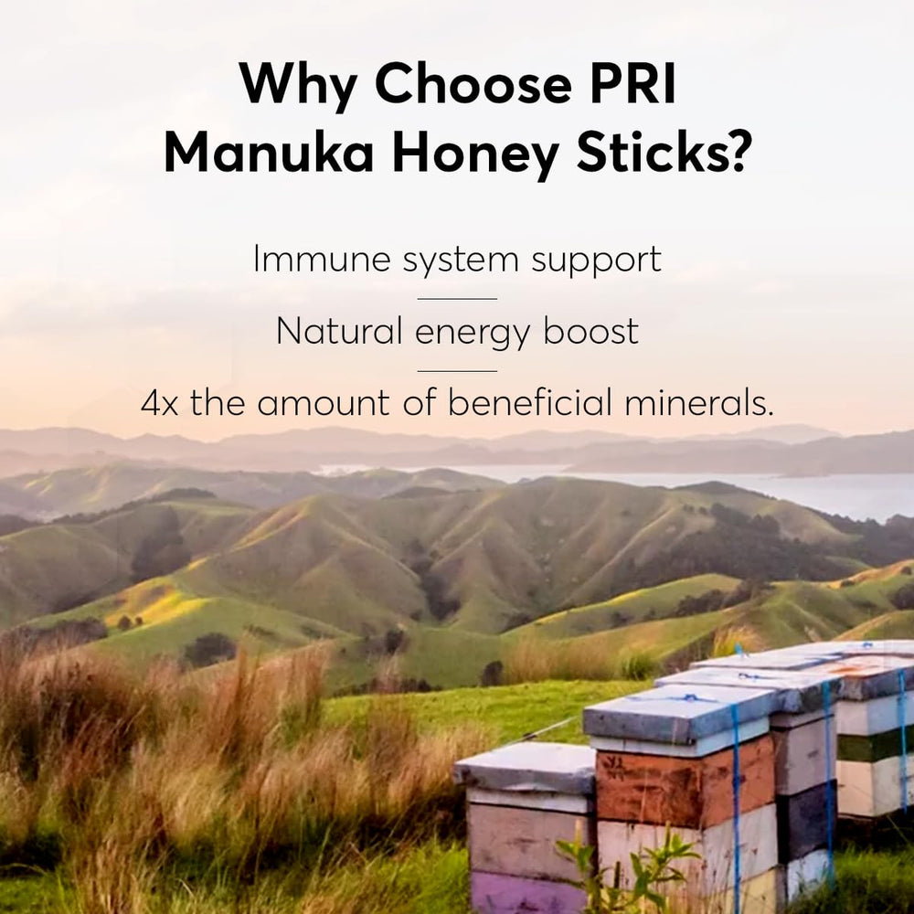 P.R.I Manuka honey sticks added to yogurt for a quick flavor boost.
