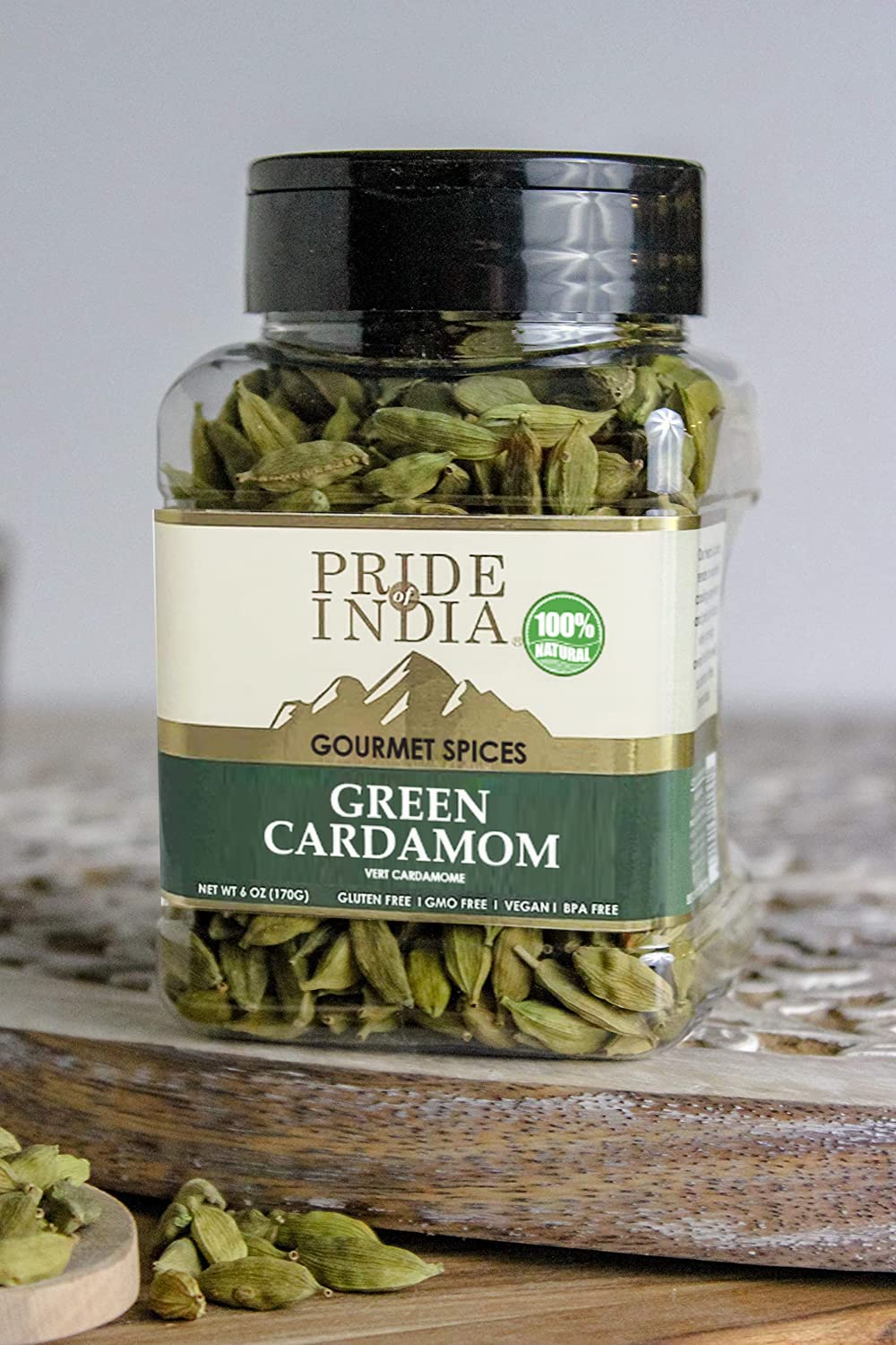 Pride of India cardamom for bakes adds warm spice to desserts.