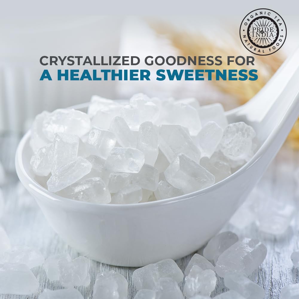 Pride Of India crystal sugar close look for baking or desserts