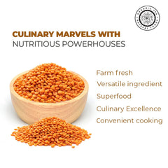 Pride Of India Masoor Dal sealed jar on shelf for pantry storage.