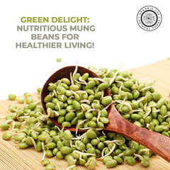 Pride Of India moong whole green gram jar open showing washed kernels