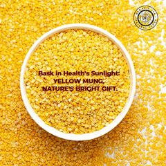 Pride Of India mung dal jar back label with nutrition and origin details.