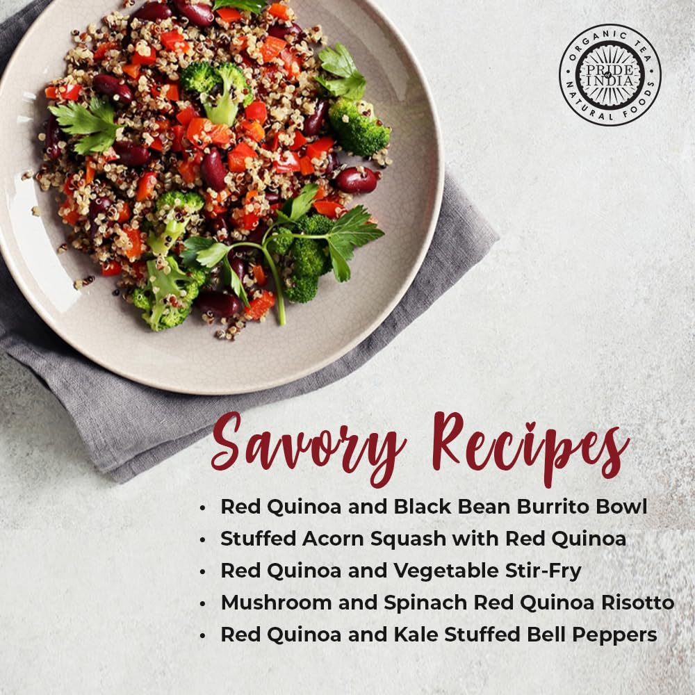Pride Of India red royal quinoa breakfast bowl for energy