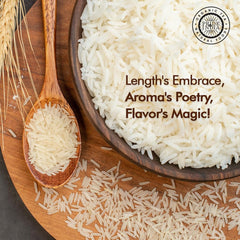 Pride Of India two-year aged basmati, yielding distinct, separate grains.