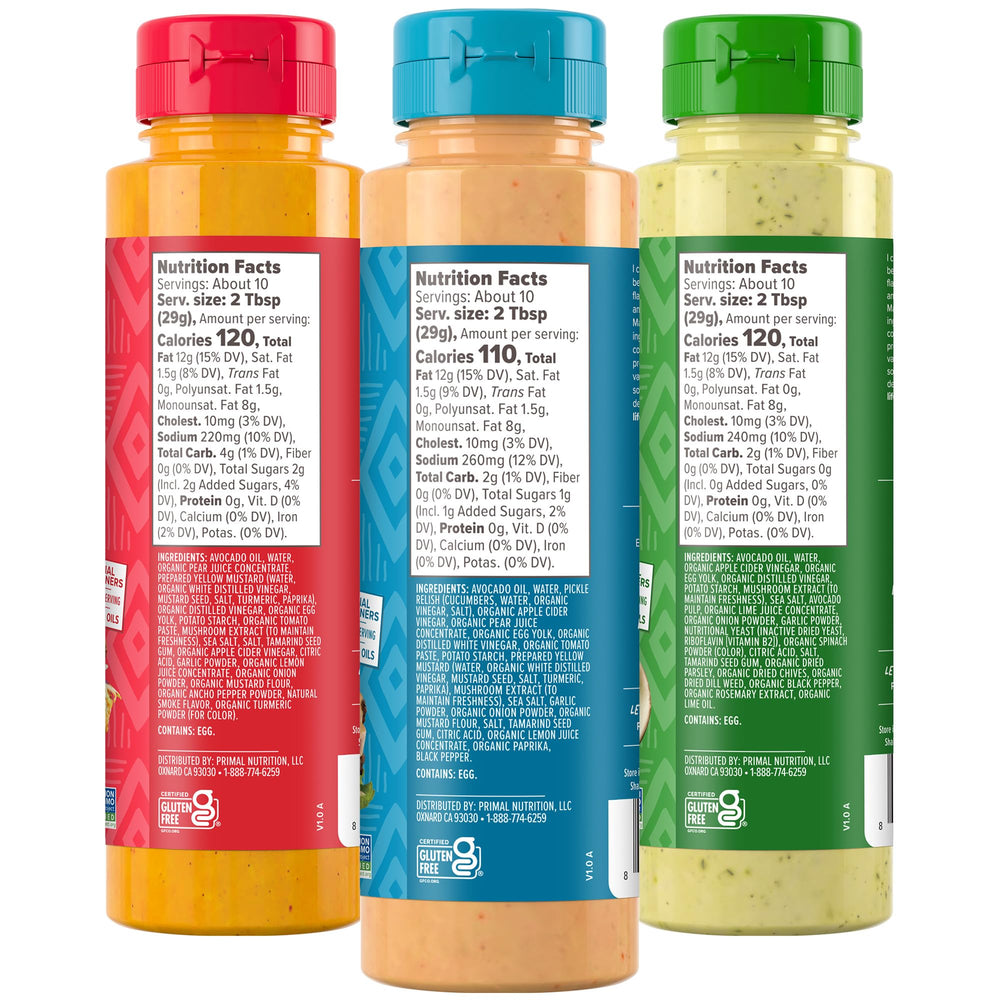Primal Kitchen Avocado Lime sauce bottle adds tangy flavor to wraps and tacos
